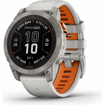 Часы GARMIN FENIX 7 PRO – SAPPHIRE SOLAR EDITION TITANIUM WITH FOG GRAY/EMBER ORANGE BAND Часы GARMIN FENIX 7 PRO – SAPPHIRE SOLAR EDITION TITANIUM WITH FOG GRAY/EMBER ORANGE BAND