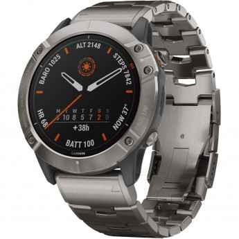 Часы GARMIN QUATIX 6X SOLARTITANIUM W/TI BANDGPSEMEA Часы GARMIN QUATIX 6X SOLARTITANIUM W/TI BANDGPSEMEA