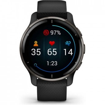 Часы GARMIN VENU черные с серым безелем Часы GARMIN VENU черные с серым безелем