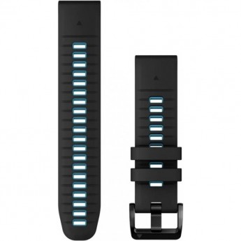 Ремешок GARMIN EPIXPRO (G2) 22MM QUICKFIT BLK/CIRBLUE SILCN BND Ремешок GARMIN EPIXPRO (G2) 22MM QUICKFIT BLK/CIRBLUE SILCN BND