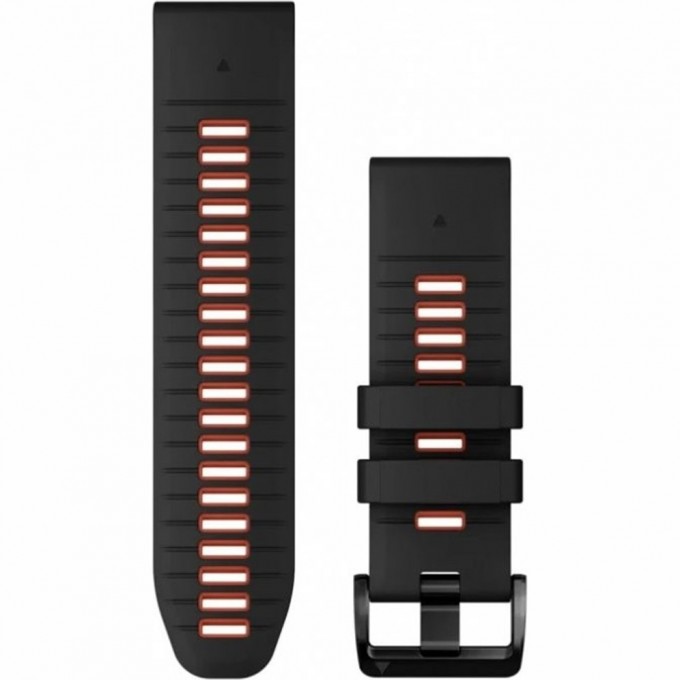Ремешок GARMIN EPIXPRO (G2) 26MM QUICKFIT BLK/FL RED SILCN BND 010-13281-06