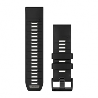 Ремешок GARMIN QUICKFIT 26 силиконовые черные/гравийно-серые Ремешок GARMIN QUICKFIT 26 силиконовые черные/гравийно-серые