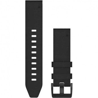 Ремешок сменный для GARMIN FENIX 5PLUS 22MM QUICKFIT BLACKLEATHER BAND