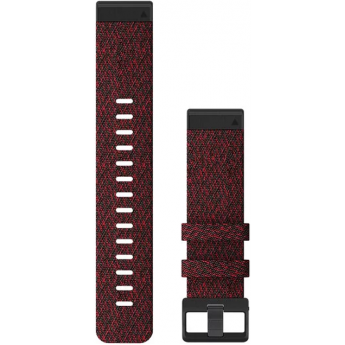 Ремешок сменный для GARMIN FENIX 6 22MM HEATHERED RED NYLON