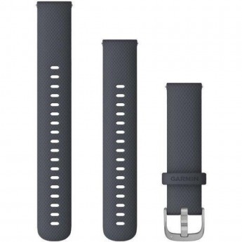 Ремешок сменный для GARMIN VIVOACTIVE 4, 18MM BAND, BLACK/GUNMETAL Ремешок сменный для GARMIN VIVOACTIVE 4, 18MM BAND, BLACK/GUNMETAL