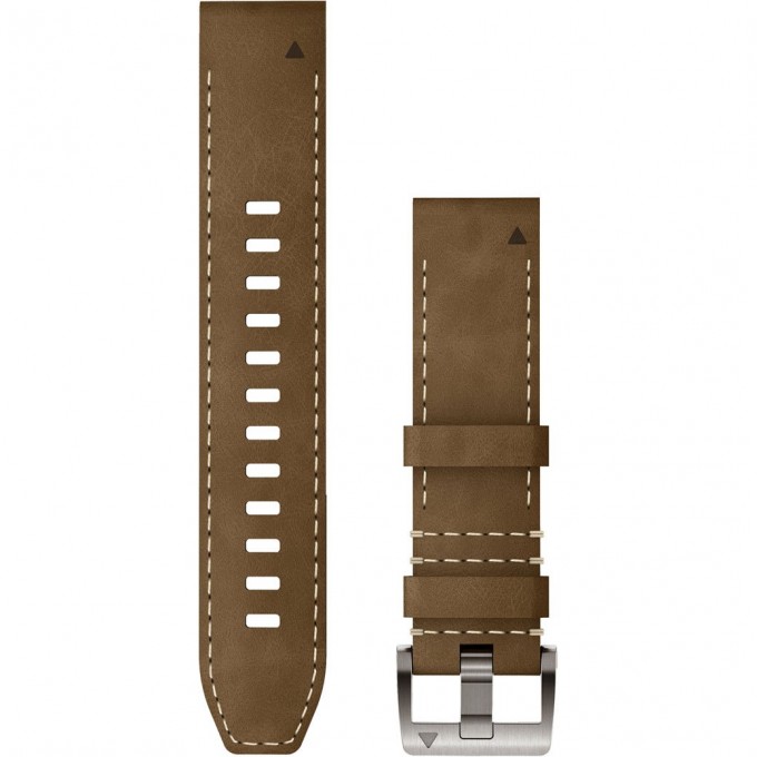 Ремешок сменный GARMIN QuickFit 22 мм (кожаный) тундра-черный 010-13225-07