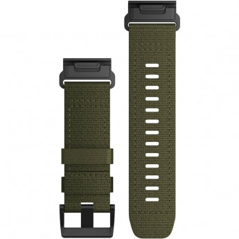Ремешок сменный GARMIN QuickFit 26 мм (нейлоновый) тактический, зеленый Ремешок сменный GARMIN QuickFit 26 мм (нейлоновый) тактический, зеленый