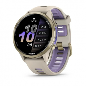 Смарт-часы GARMIN FORERUNNER 970 золотистый титан французский серый/индиго Смарт-часы GARMIN FORERUNNER 970 золотистый титан французский серый/индиго