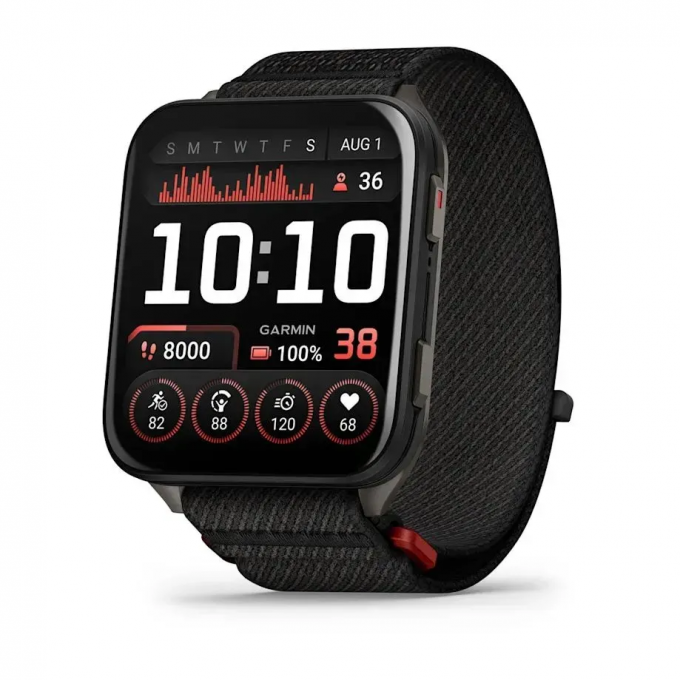 Смарт-часы GARMIN VENU X1 черно-сланцевый титан с черным нейлоновым ремешком ComfortFit 010-02980-02