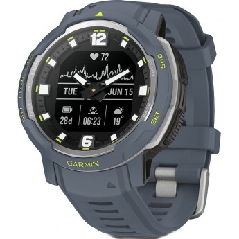 Смарт-часы наручные GARMIN INSTINCT CROSSOVER - Standard Edition, синий гранит